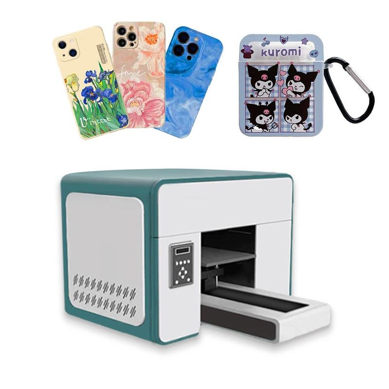 Inkjet A3 UV Hybrid Printer In Glass Máy in bìa di động 8 Màu