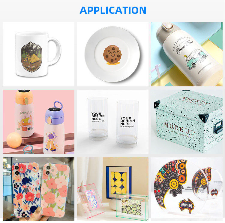 8 Màu A3 UV Inkjet Printer UV LED 3D UV Printer Cho Đồng hồ Ipad tai nghe