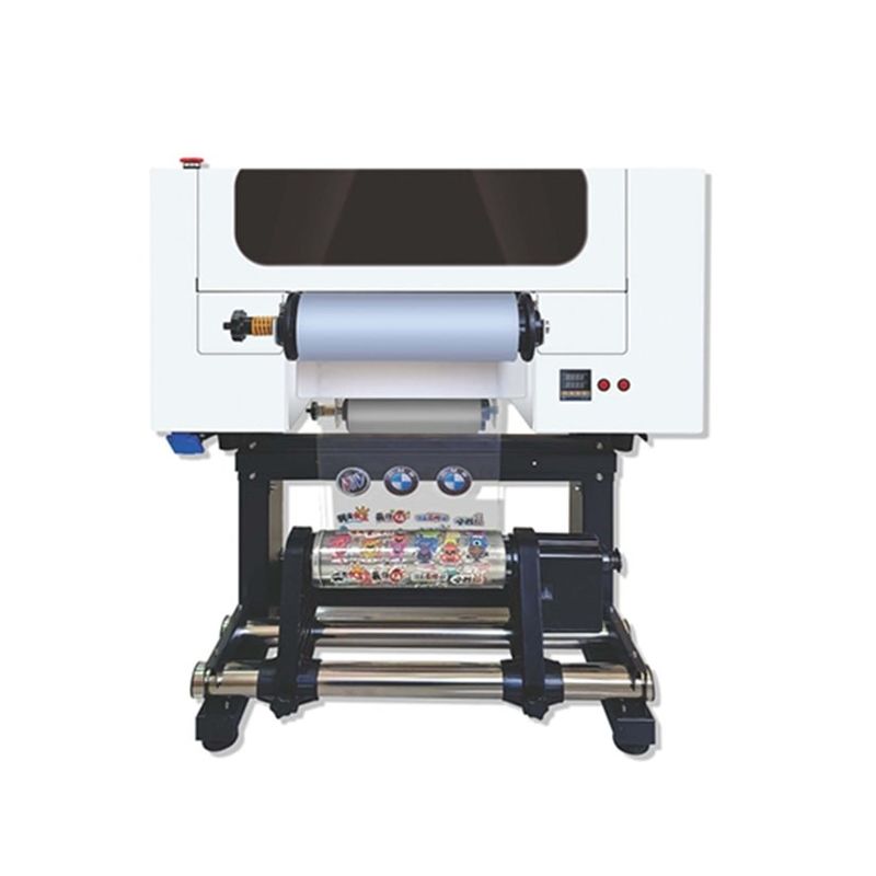Máy in UV Dtf 30cm để in nhãn dán Roll To Roll Inkjet trên bất kỳ vật liệu