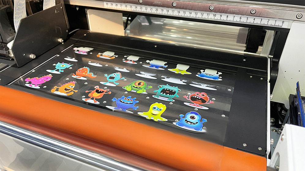 Máy in A3 UV DTF với Laminator Roll To Roll All-in-One A3 UV DTF máy in cho nhãn dán