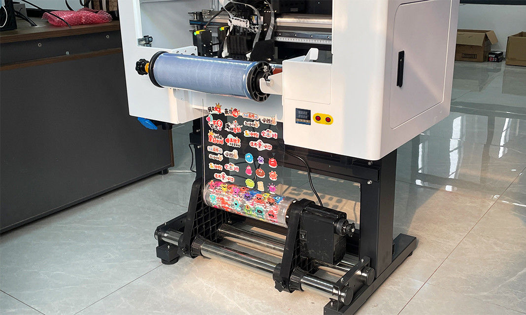 Máy in A3 UV DTF với Laminator Roll To Roll All-in-One A3 UV DTF máy in cho nhãn dán