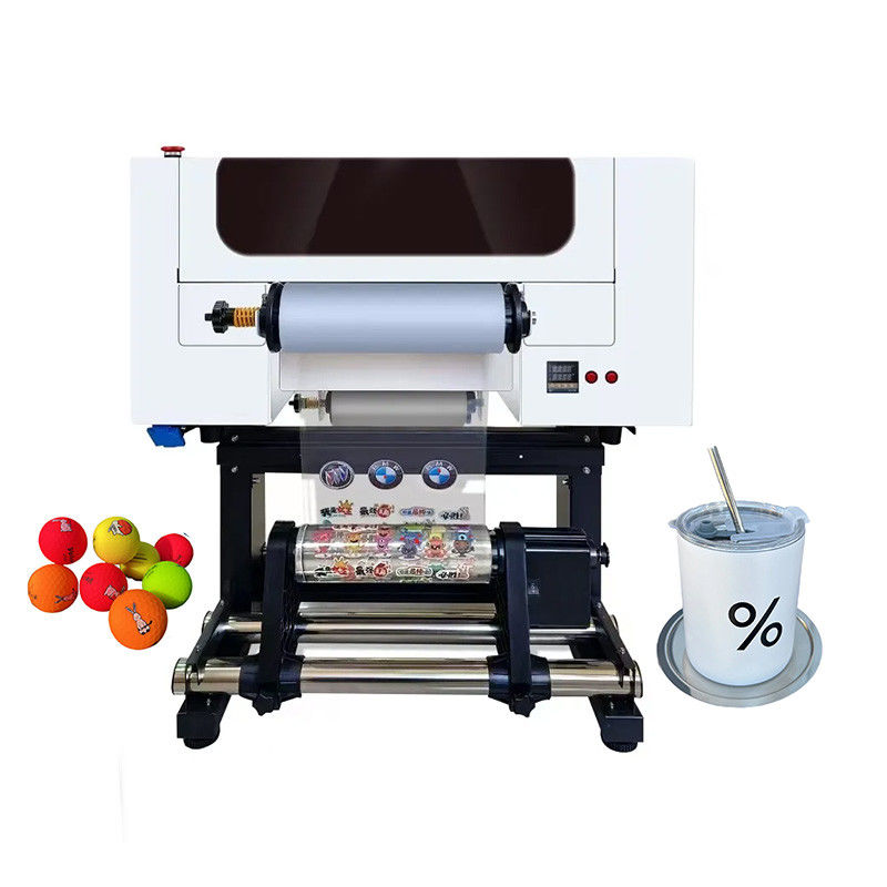 Máy in DTF UV 30CM với hai đầu A3 UV DTF cho chai nhựa acrylic