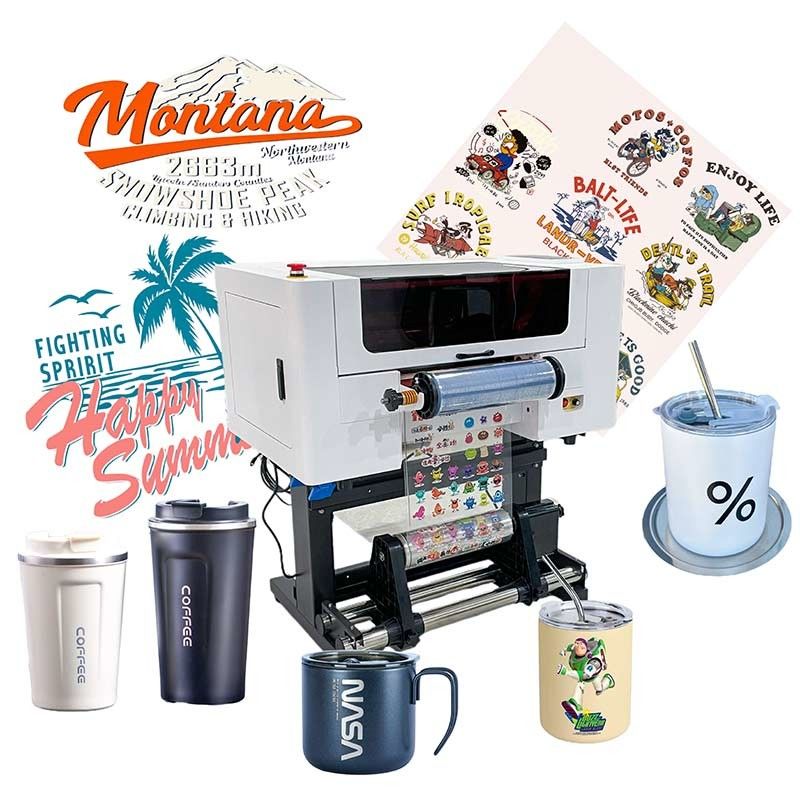 2024 phổ biến A3 Roll UV DTF Printer 30cm UV DTF Printer Crystal Label Sticker Printing