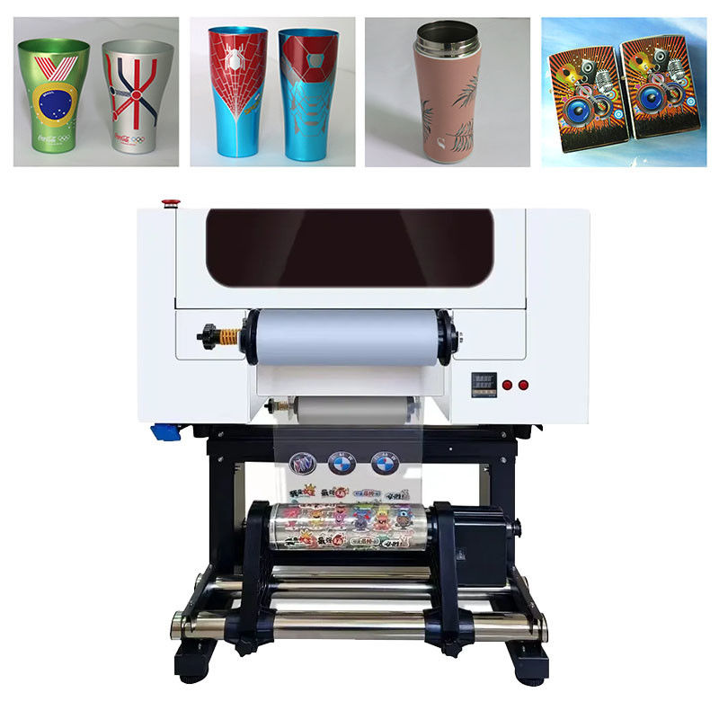 A3 UV DTF máy in 30cm AB phim I3200 đầu tất cả trong một cuộn để cuộn UV DTF máy in với máy in laminator
