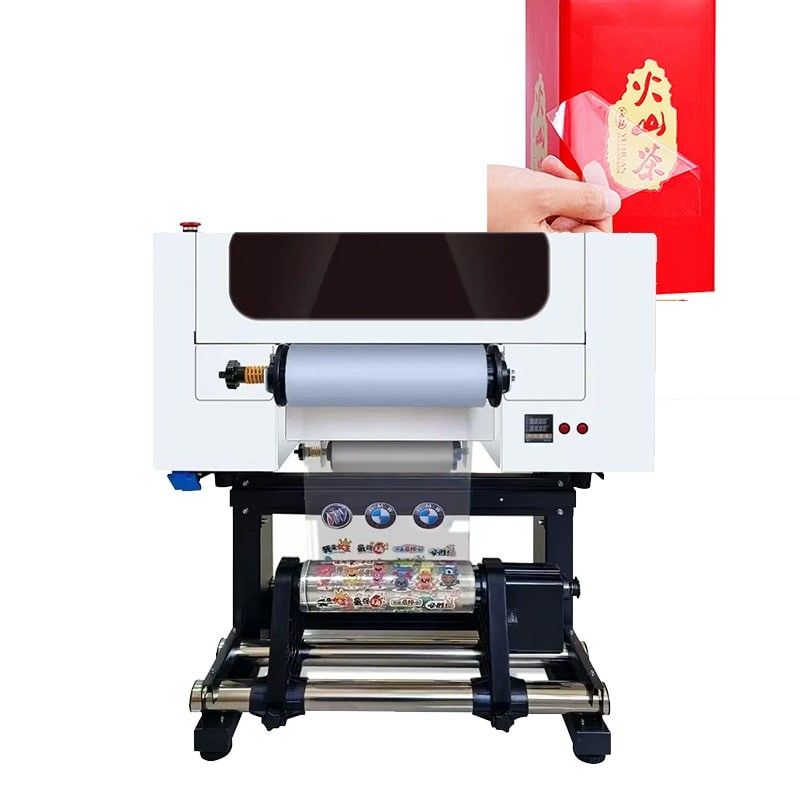 30cm UV DTF in ấn Roll To Roll A3 UV DTF in ấn với laminator cho nhãn dán