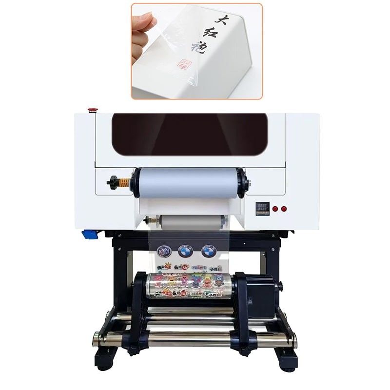 Máy in UV DTF 30CM Roll To Roll A3 UV DTF với hai đầu XP600