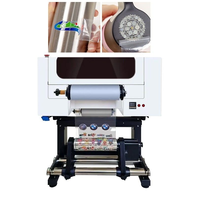 Máy in UV DTF rộng 300mm với tiêu thụ mực 20ml / m2 cho in khối lượng lớn