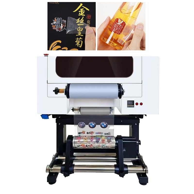 2024 A3 UV DTF in ấn Logo in ấn 30CM UV DTF in ấn với lớp phủ cho dán