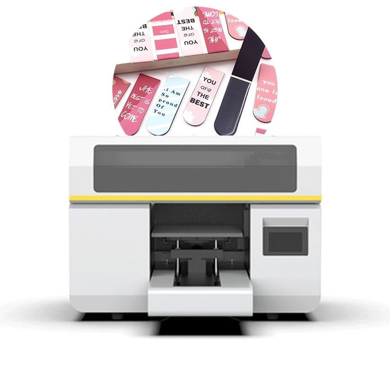 8 màu A3 kích cỡ in Hybrid UV Flatbed Bottle Roll Digital UV Printer