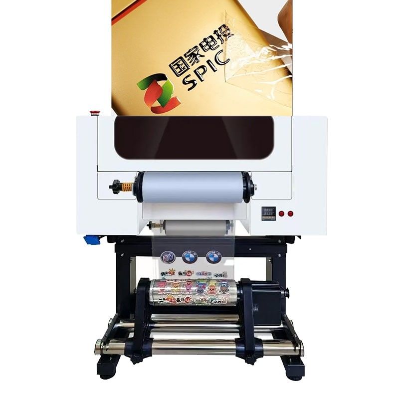 Máy in DTF UV 30CM cuộn đến cuộn A3 Máy in DTF UV cho chai nhựa acrylic