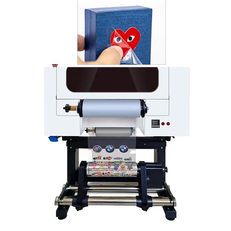 Máy in UV DTF kích thước A3 30cm 60cm Máy in UV DTF Bộ phim AB để in nhãn dán tinh thể