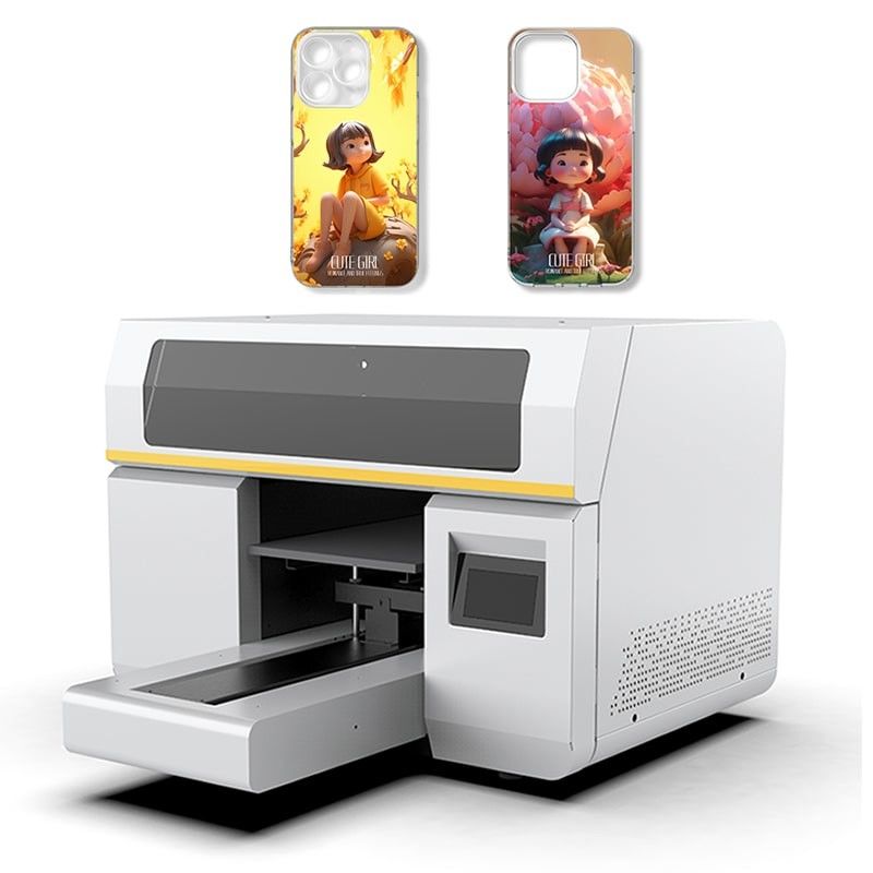 Máy in máy tính để bàn 3D 300mm chai giường phẳng máy in tia cực tím máy in vỏ điện thoại cho sử dụng tại nhà