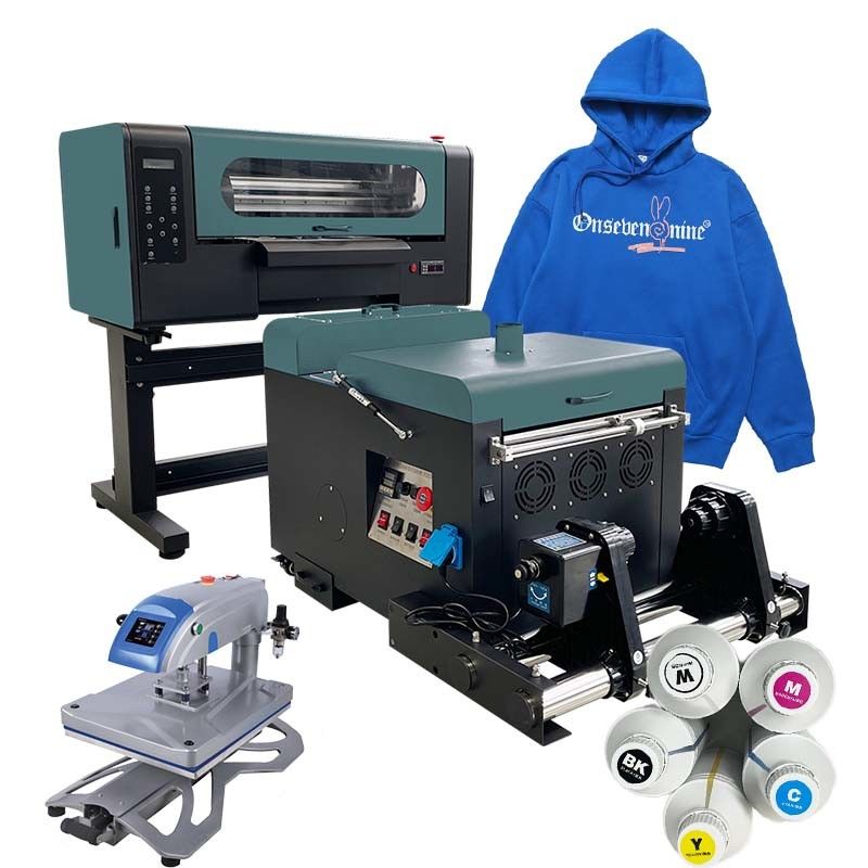 Máy in DTF trực tiếp đến phim VT-300 A3 với màu CMYK + W cho các ứng dụng dệt may