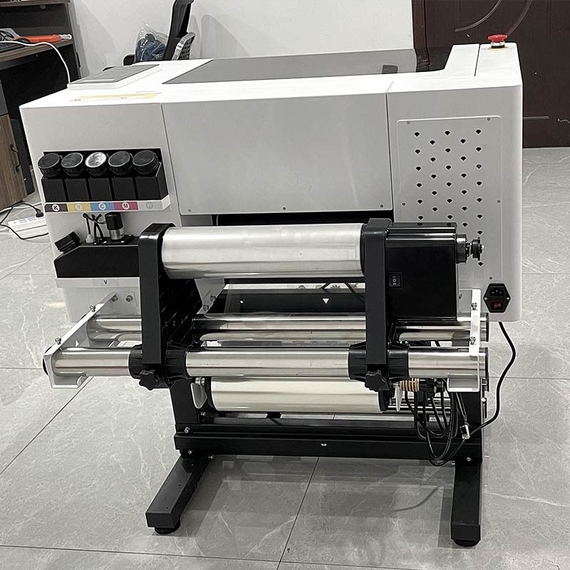 30cm UV DTF in ấn Roll To Roll A3 UV DTF in ấn với laminator cho nhãn dán