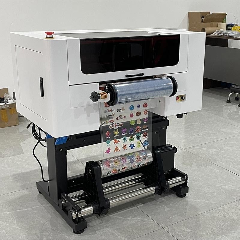 30CM UV DTF Roll to Roll Printer với hai đầu A3 UV DTF cho chai Acrylic