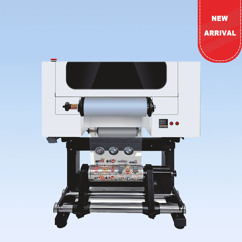 30CM UV DTF Roll to Roll Printer với hai đầu A3 UV DTF cho chai Acrylic