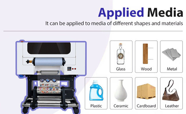 Digital UV DTF 2 F1080 Head Printer hai trong một chiều rộng in 30cm/60cm