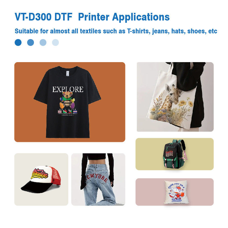 Máy in A3 DTF màu trắng 2024 XP600 Pet Film 13 inch cho bất kỳ loại dệt may nào