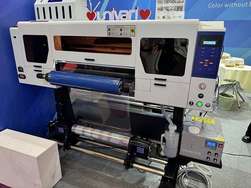 A2 A3 Digital 60cm DTF Sticker UV Printer Glass Metal Printer với đầu 13200 U1
