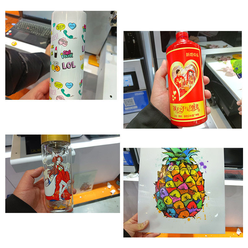Máy in phẳng UV nhỏ A3 Máy in 30cm Mini UV DTF 13200 Print Head Film A4
