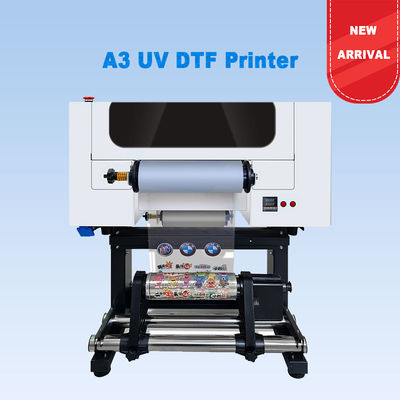 A3 UV DTF in ấn Logo in ấn 30CM Roll to Roll UV DTF in ấn với lớp phủ cho nhãn dán